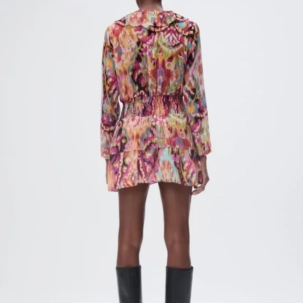 Zara Multi Patterned Mini Tunic Dress - image 2